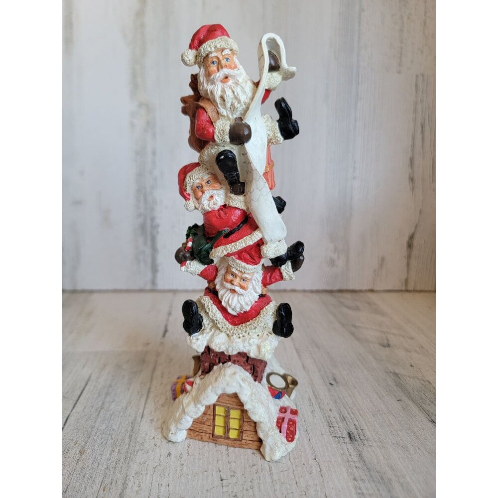 Vintage possible dreams Santa rooftop stack xmas figure‎ decor
